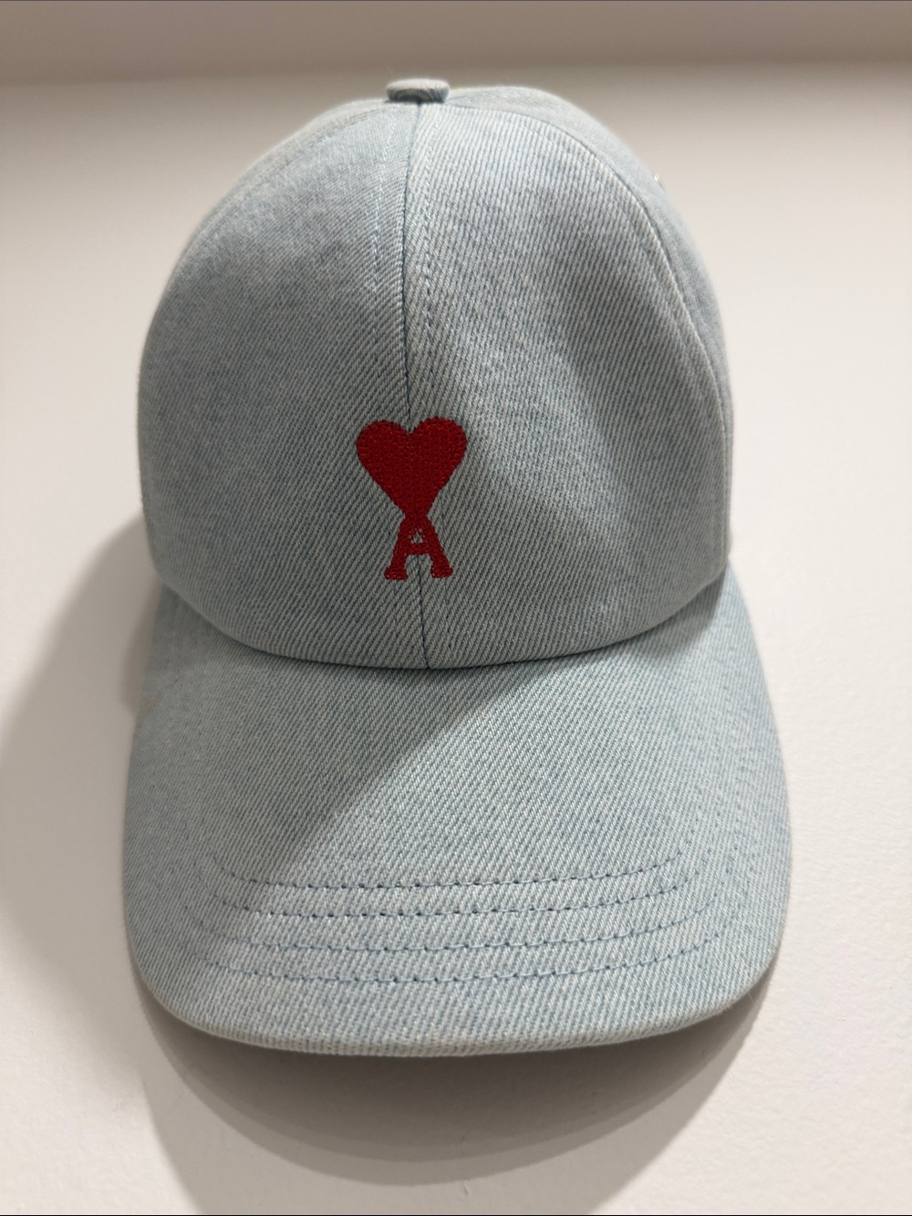 Ami Baseball Cap with Red Heart 'A'